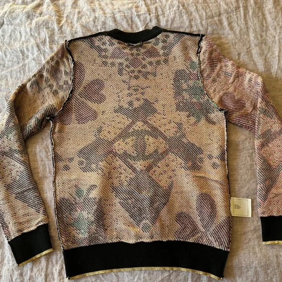 Chanel multi color black gold sweater 40 S Small - Picture 3 of 11